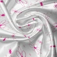 thumbnail image 7 of Ambesonne Spring Valance & Curtain, Pattern with Flowers, 55"x30", Magenta Fuchsia White, 7 of 7