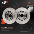 thumbnail image 5 of A-Premium 11.81 in (300 mm) Front Vented Disc Brake Rotors + Ceramic Pads Kit Compatible with Select Land Rover and Volvo Models - Range Rover Evoque 2012-2018, S60, XC70, S80, V60, V70, 6-PC Set, 5 of 9