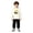 White-D, variant on Halloween Hoodie Girls Boys Long Sleeve Loose Fit Printed Sweatshirt with Pocket Winter Outerwear