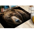 thumbnail image 3 of Animal Rug, Bridesmaid Gift Rug, Wild Animal Rug, Modern Rug, Cool Rug, Brown Bear Rugs, Easy to Clean Rug, Loft Rug, Saloon Rugs, Brown Rug, 3.3'x5' - 100x150 cm, 3 of 8