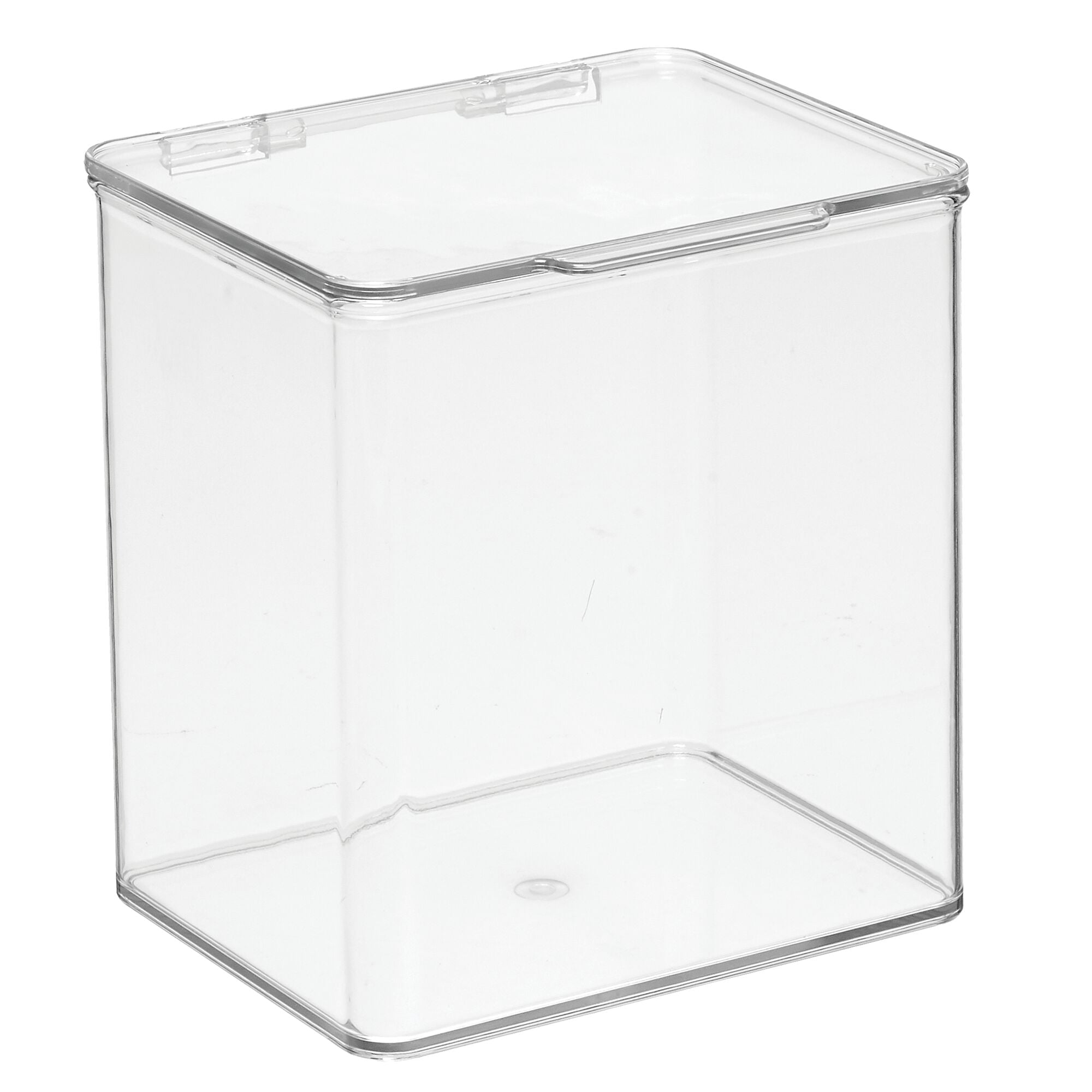 GUDEMAY Clear Stackable Plastic Storage Bins with Magnetic Lid