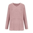 thumbnail image 3 of Diufon Women's Knitted Tops Oversized Long Sleeve Pullover Crewneck Shirts Casual Loose Comfortable Basic Blouses, 3 of 6