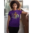 thumbnail image 2 of A Lot Can Happen in 3 Days He is Risen Christian Easter Church Women's T-shirt, 3XL, Purple, 2 of 5