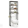 thumbnail image 1 of Gymax Over The Toilet Storage 4-Tier Industrial Over-the-Toilet Space Saver Storage Rack Rustic Brown, 1 of 7