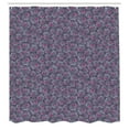 thumbnail image 3 of Ambesonne Sugar Skull Shower Curtain, Retro Skulls Flowers, 69"Wx84"L, Dark Indigo Purpleblue, 3 of 5