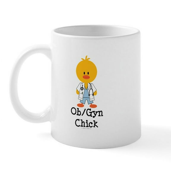 CafePress - OB/GYN Chick Mug - 11 oz Ceramic Mug - Novelty Coffee Tea Cup