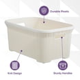 thumbnail image 3 of Superio Laundry Basket, Knit Style, 1.15 Bushel (Beige and Brown), 3 of 5