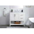 thumbnail image 4 of Elegant Decor Aubrey 36" MDF Single Bathroom Vanity with Backsplash in White, 4 of 7