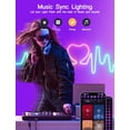 thumbnail image 5 of 16.4Ft WiFi RGB Rope Lights with Music Sync, 300LED Waterproof Flexible Dimmable Smart LED Strip Lights for Bedroom with Remote and Adapter, Compatible with Alexa Google Home, Indoor Outdoor Decor, 5 of 11
