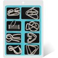 thumbnail image 3 of Metal Wire Puzzle Set of 16 with Pouch,Brain Teaser IQ Test Disentanglemen Iron Link Unlock Puzzles Game Magic Trick Toy Gift for Kids and Adults Challenge, 3 of 7