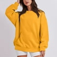 thumbnail image 2 of 2026 ! JINMGG Fall Winter Long Tops for Women, Womens Plus Size Fashion Women Comfortable Casual Pocket Color Long Sleeve Round-Neck Blouses T-Shirt Tops, 2 of 8