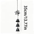 thumbnail image 5 of Wind Chimes Black Spider Web, Halloween Decoration Outdoor Garden Wind Chime, Metal Wall Hanging Wind Chime Gothic Halloween Courtyard Porch Outdoor Party Decoration, 5 of 5