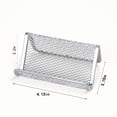 thumbnail image 3 of Yuehao Metal Mesh Business Card Holder, 5-Pack Desktop Card Display and Storage Rack for Office and Home, Durable and Breathable Card Organizer for Desks, Convenient Card Retrieval (Black), 3 of 5