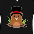 thumbnail image 4 of Inktastic Groundhog Day with Groundhog in Top Hat Boys or Girls Toddler T-Shirt, 4 of 5
