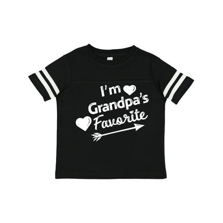 

Inktastic I m Grandpa s Favorite with Arrow and Hearts Gift Toddler Boy or Toddler Girl T-Shirt