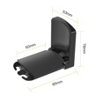 thumbnail image 3 of Soporte magnético para auriculares, soporte magnético plegable para auriculares, gancho universal autoadhesivo para auriculares y auriculares para juegos (negro), 3 of 5