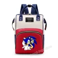 thumbnail image 3 of Mochila multifuncional Sonics Mom Bag Game Figure de gran capacidad con estampado de dibujos animados bonitos para exteriores, bolso de mano portátil, botella Vogue, 3 of 5