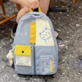 thumbnail image 7 of Jiibva Cute Cat Backpack, Multi Pocket Cartoon Cat Large Capacity Bookbag Rucksack Travel Backpack, 7 of 7