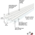 thumbnail image 3 of All Season Door Jamb Kit for Doors up to 36in x 84in (White) | Compression Weatherstrip with Aluminum Stop Door Jamb Kit with Screws, 3 of 7
