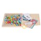 thumbnail image 5 of Tablero de bloques de matemáticas de madera, 3 en 1, juguete de multiplicación para niños, tablero de multiplicación para niños, estética elegante, 5 of 14