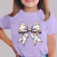 thumbnail image 5 of Manga Corta Crop Top para Niños Niños Pascua Impresa Cuello Redondo Casual Camiseta Tee para 3-14 Años, 5 of 5
