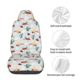 thumbnail image 4 of Fuzoiu Ragonfly And Ladybug Print Elastic Car Seat Covers, Seat Cover Protector,Universal Fit Interior Covers for Most Cars,Washable Seat Cover Non Slip for SUV,Sedan,Van, 4 of 5