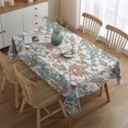 thumbnail image 2 of White Pioneer Flower and Paisley Pattern Rectangle Tablecloth 60"x84",Waterproof Polyester Rectangle Table Cloth, Wipeable Spillproof Polyester Tablecloth for Dining, Camping, Indoor and Outdoor, 2 of 5
