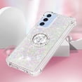 thumbnail image 5 of Funda para Samsung Galaxy A16 5G con Brillo Líquido Flotante, Purpurina, Parachoques y Anillo Giratorio Soporte, 5 of 5