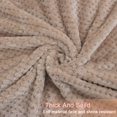 thumbnail image 5 of PiccoCasa Bed Blanket Mesh Soft Plush Fleece Blanket for Full 70"x78", Camel Color, 5 of 7