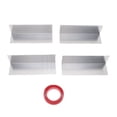 thumbnail image 2 of 4 Pcs Protections de Porte de Garage en Aluminium Résistant aux Intempéries pour Intérieur Extérieur Maison 5.91 X 1.77 Pouces, 2 of 7