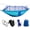 Blue, variant on 2 Person Camping Garden Hammock With Mosquito Net Outdoor Furniture Bed Strength Parachute Fabric Sleep Swing Portable Hanging
