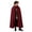 Red, variant on Anmrize Men's Medieval Renaissance Cloak, Unisex Hooded Cape, Cosplay Halloween Costume, Medieval Corduroy Hooded Cloak - Renaissance Hooded Cape , Halloween Wizard Cosplay Costume, Red M