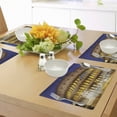 thumbnail image 4 of Ambesonne European Place Mats Set of 4, Historical Colosseum, Standard Size, Royal Blue Yellow Brown, 4 of 6