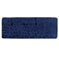 thumbnail image 3 of Memory Foam Runner Bath Mat Navy Blue Pebble Design 48x18, 3 of 9