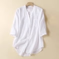 thumbnail image 2 of Elegante camiseta casual de manga corta con cuello en V para mujer, blusa OAVQHLG3B Store lin121212, 2 of 5