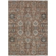 thumbnail image 2 of 5' X 8' Brown Gray And Charcoal Oriental Washable Indoor Outdoor Area Rug, 2 of 5
