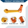 thumbnail image 3 of Folding Motorcycle Gear Shifter Lever for Bosuer M5 Aluminum Alloy Pedal Shift Lever Arm Gold Tone Orange, 3 of 6