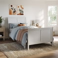 thumbnail image 1 of AFI Portland Twin XL Wood Foundation Bed Frame with Matching Footboard White, 1 of 13