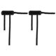thumbnail image 1 of 2 uds correas de tobillo ajustables bandas de tobillo para levantamiento de pesas con mancuernas para entrenamiento de fuerza de extremidades de cadera negro, 1 of 8