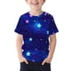 thumbnail image 1 of Camiseta de manga corta crop top chicos casual estrella impresión, cuello redondo camiseta de manga corta para niños 3-14 años de uso diario, 1 of 5