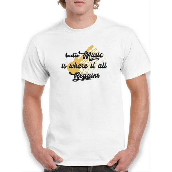 Indie Music T-Shirt Men -Smartprints Designs, Male Small