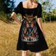 thumbnail image 5 of Vestido de manga corta Dethklok Awaken vestido para mujer vestido de verano verano verano mujer, 5 of 7