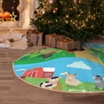thumbnail image 6 of KLL Farm Animals Christmas Tree Skirt 36" ,Party Decorations Farmhouse for Christmas Decorations Holiday Party, 6 of 6