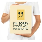 Koyal Wholesale Funny I'm Sorry Jumbo Card I'm Sorry I Took You For Granted I'm Sorry Greeting Card with Envelope 1-Pk