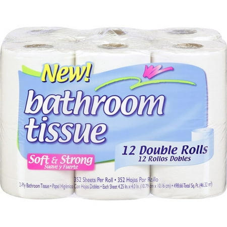 Walmart Deco 12 Double Roll Tissue