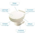 thumbnail image 2 of Thetford 42172 Full Bowl Flush RV Toilet, 12-1/2" Seat, 2 of 2