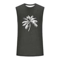 thumbnail image 4 of snilers Mens Summer Beach Tank Top Tropical Hawaiian Palm Tree Print Sleeveless Shirt Muscle Graphic Tees Vacation Shirts S, 4 of 5
