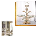 thumbnail image 1 of ziyahi 3 Layer Tempered Glass Fruit Tray Candy Party Dessert Tray Table Serving Tray Platter Decor Kitchen, 1 of 9
