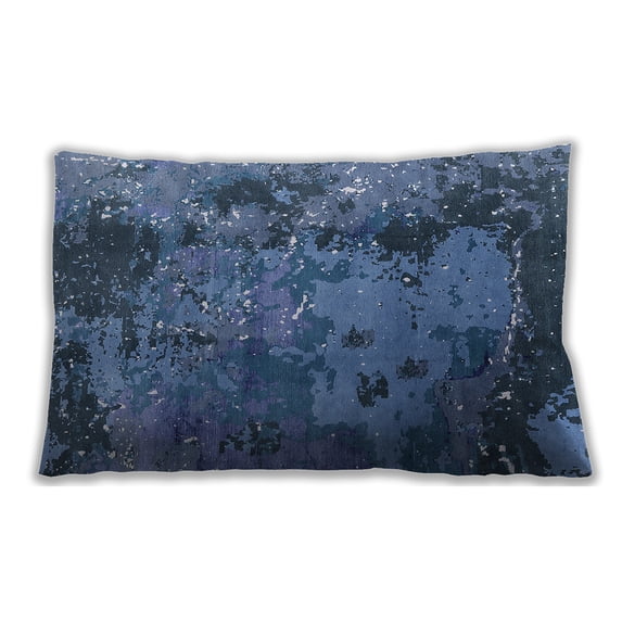 Ahgly Company Outdoor Rectangular Mid-Century Modern Lumbar Throw Pillow, 13 inch by 19 inch