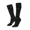 thumbnail image 2 of Balery Dinosaur Printed Novelty Socks Men's Women's Crew Socks Sports Socks Knee High Socks Cotton Socks Quirky and Cool Socks, 2 of 9